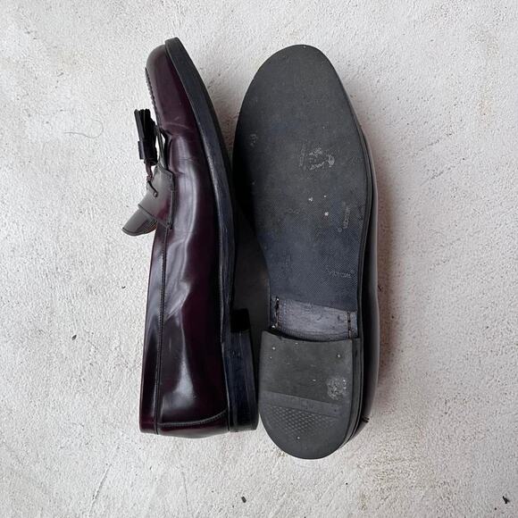Mezlan Top Grain Leather Loafers Size 10 Made In Spain tasseled vibram brown uSa main image 7
